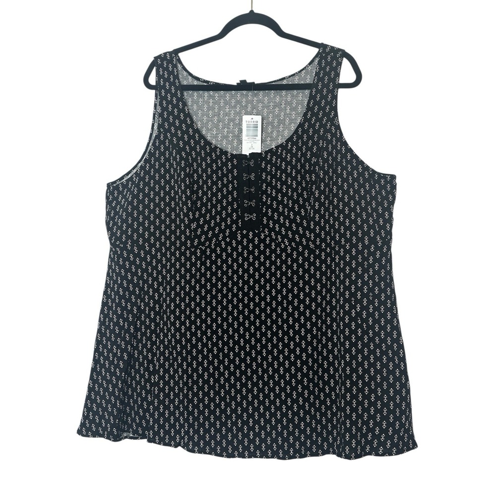 Torrid Top Womens 3 3X Sleeveless‎ Flowy Blouse Tank Summer Resort Vacation NEW